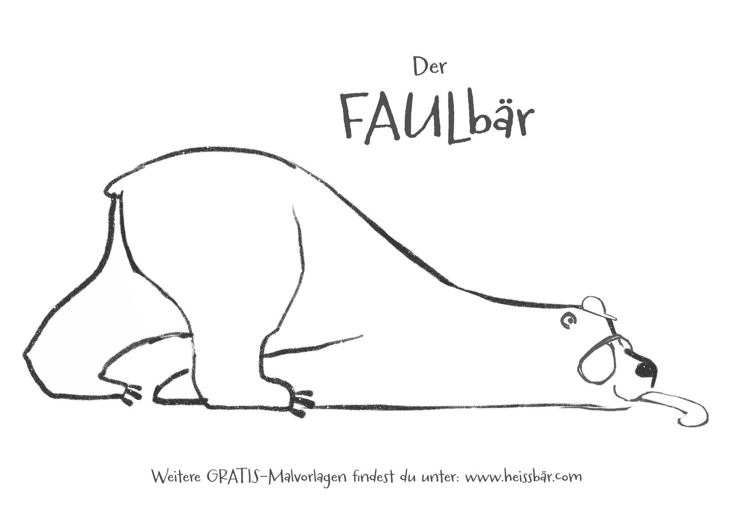 Ausmalbild "FAULbär"