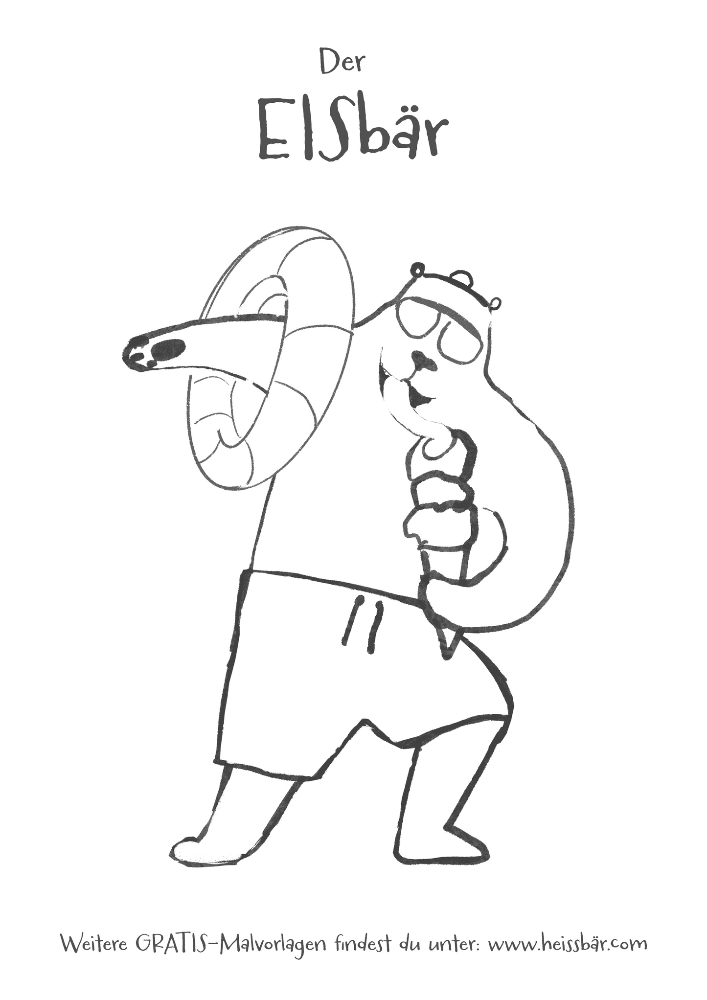 Ausmalbild "EISbär"