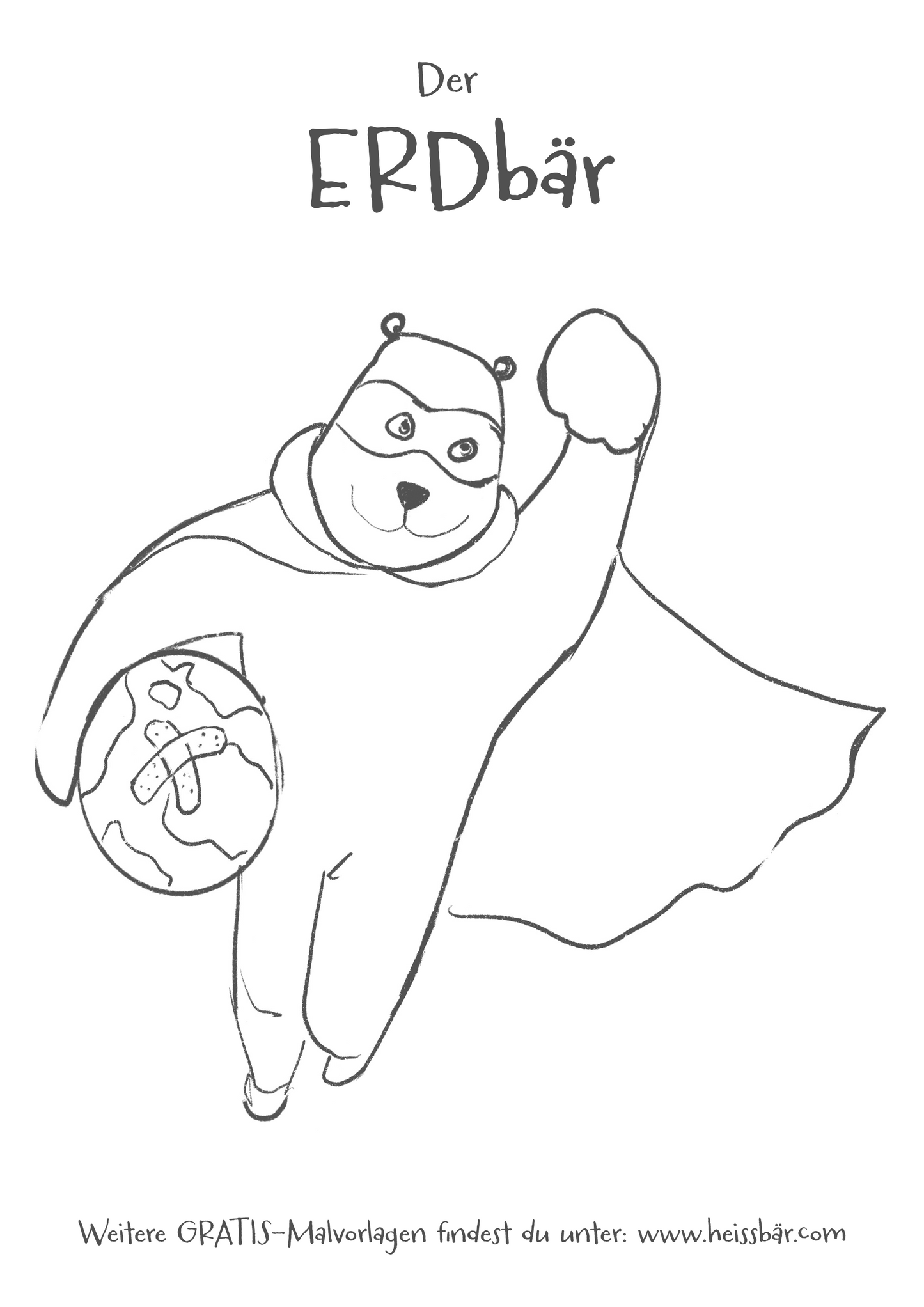 Ausmalbild "ERDbär"